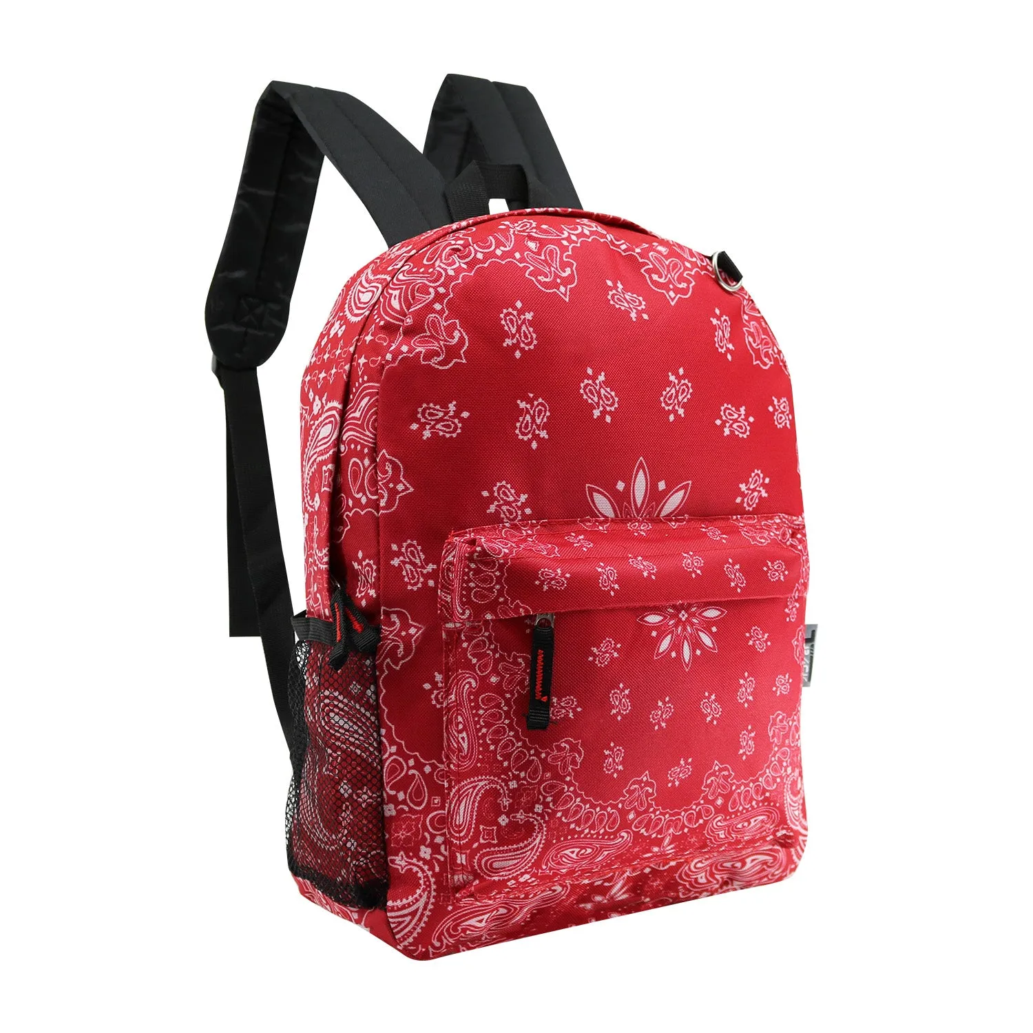 17" Classic Wholesale Backpack in Assorted Prints- Bulk Case of 24 Backpacks