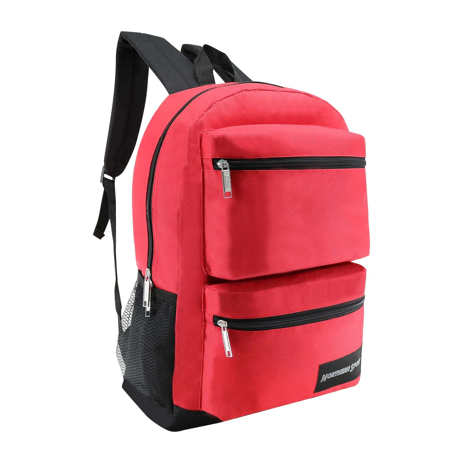 17" Deluxe Wholesale Backpack in Assorted Colors- Bulk Case of 24