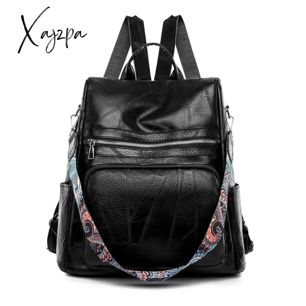 3-in-1 Women Backpacks Vintage Female Shoulder Bags Soft Leather Back Pack Ladies Travel BagPack Luxury Bag For Girls Mochila