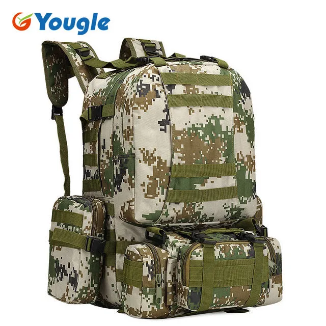 50L Molle Tactical Outdoor Assault Military Rucksacks Backpack