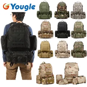 50L Molle Tactical Outdoor Assault Military Rucksacks Backpack