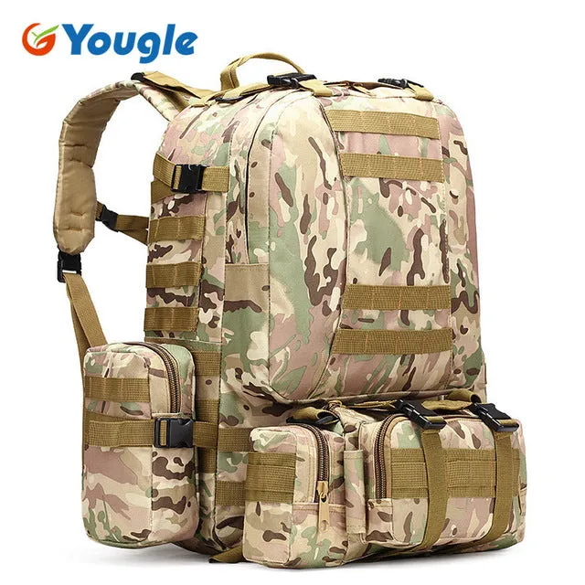 50L Molle Tactical Outdoor Assault Military Rucksacks Backpack