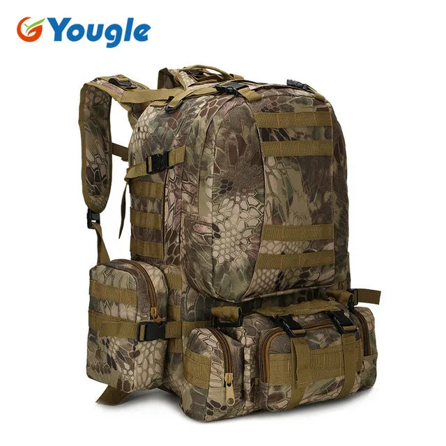 50L Molle Tactical Outdoor Assault Military Rucksacks Backpack