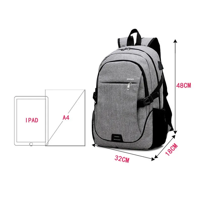 Anti Theft Usb Backpack   Business Large Capacity Backpack Men & Women