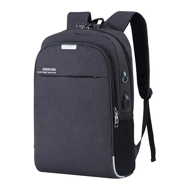 Anti Theft Usb Backpack   Business Large Capacity Backpack Men & Women