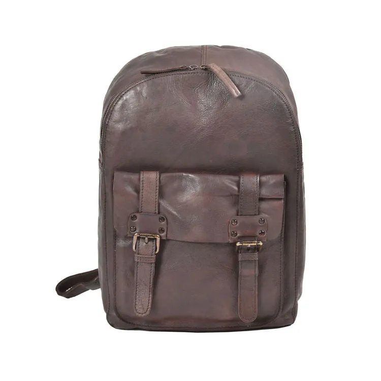 Ashwood Shoreditch Vintage Brown Leather Backpack