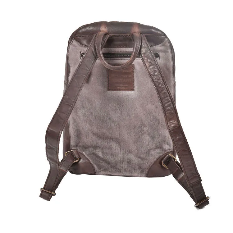 Ashwood Shoreditch Vintage Brown Leather Backpack