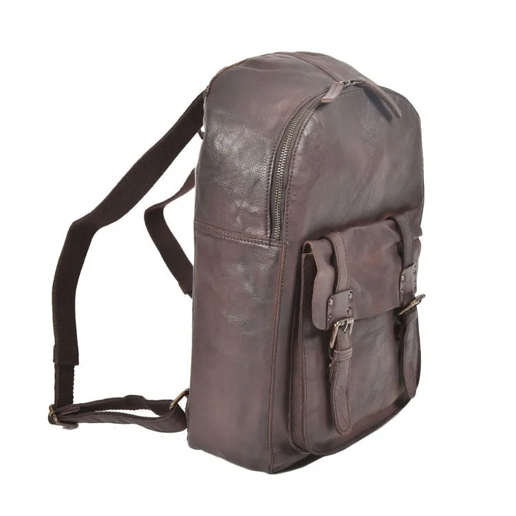 Ashwood Shoreditch Vintage Brown Leather Backpack