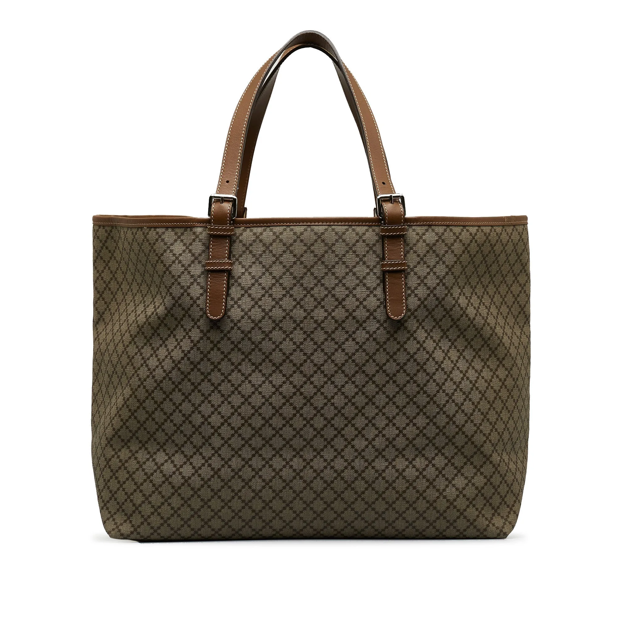 Brown Gucci Canvas Diamante Tote