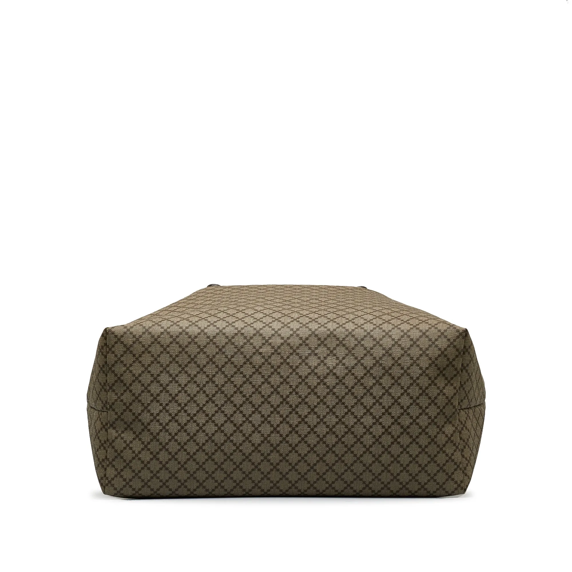 Brown Gucci Canvas Diamante Tote