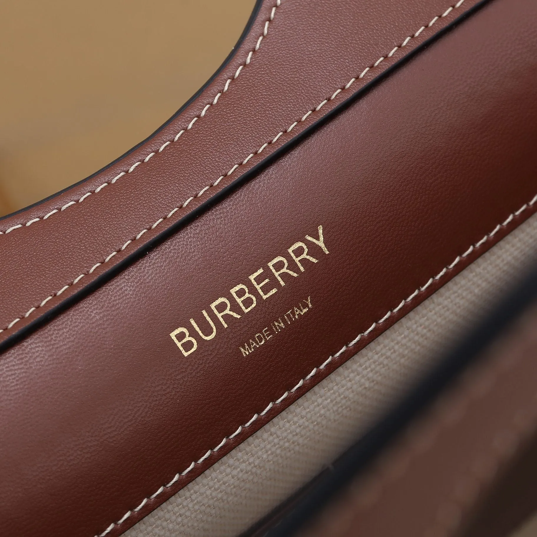 Burberry Leather Medium Pocket Bag