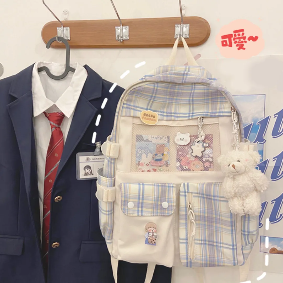 Carry Comfort and Cuteness: The Kawaii Multi-Pocket Backpack