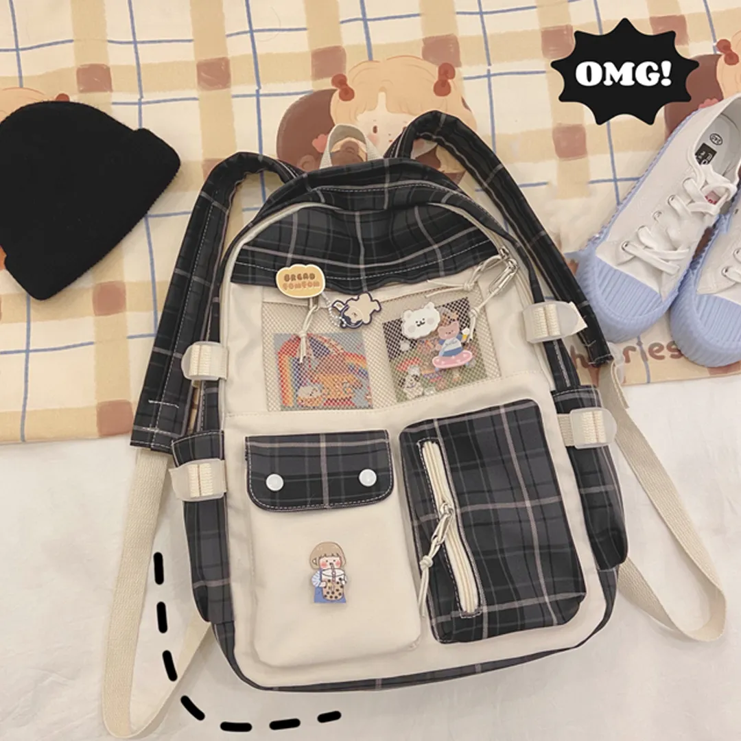 Carry Comfort and Cuteness: The Kawaii Multi-Pocket Backpack