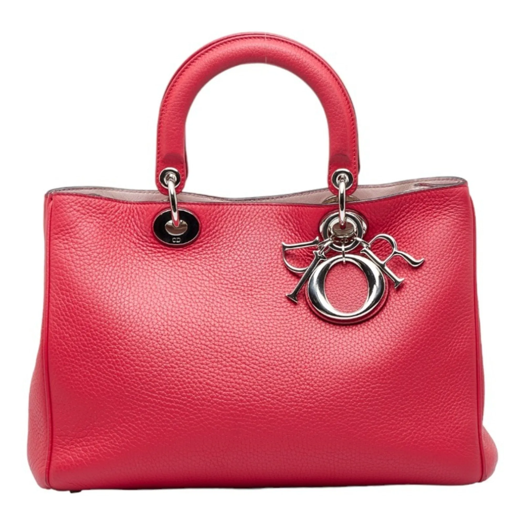 CHRISTIAN DIOR Dior Diorissimo Handbag Pink Leather Ladies