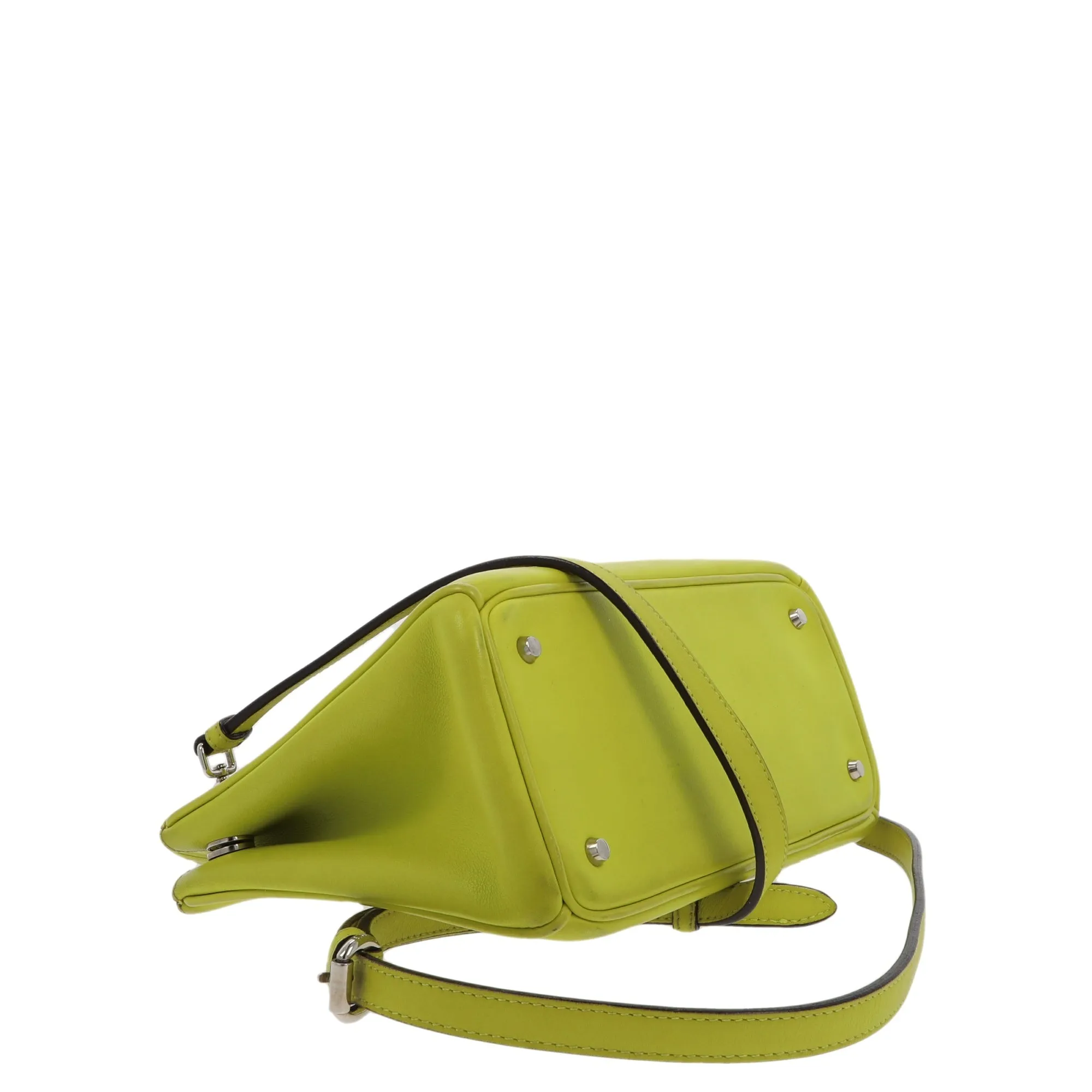 CHRISTIAN DIOR Lady Dior Handbag in Green Leather