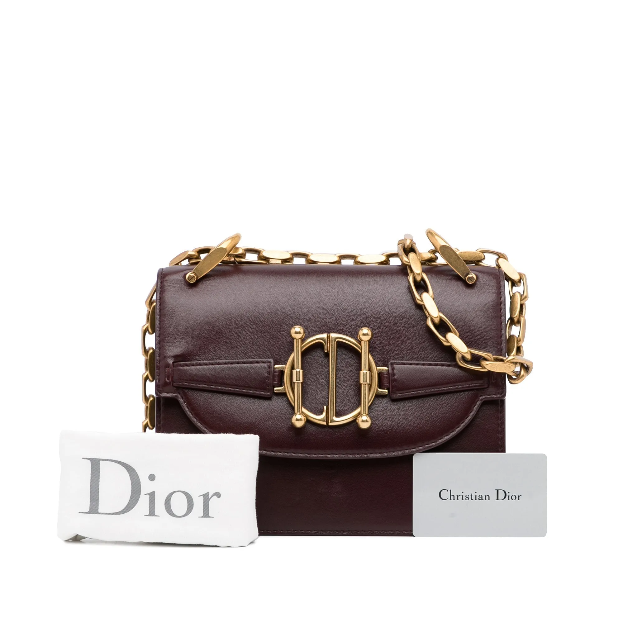 Dior Diordirection Burgundy Leather