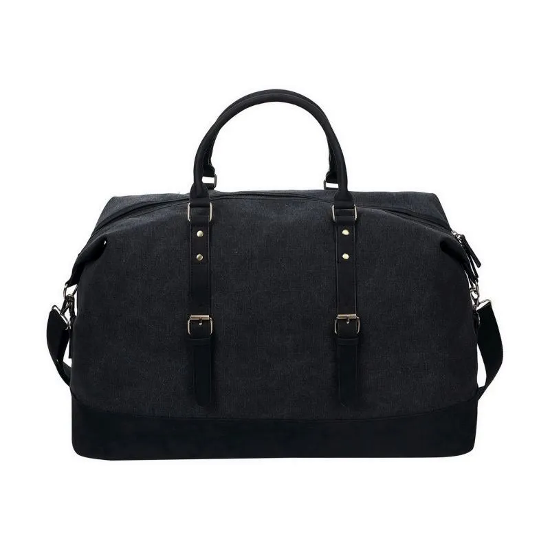 Escape Classic Canvas Large Travel Bag | Black With Black Trim