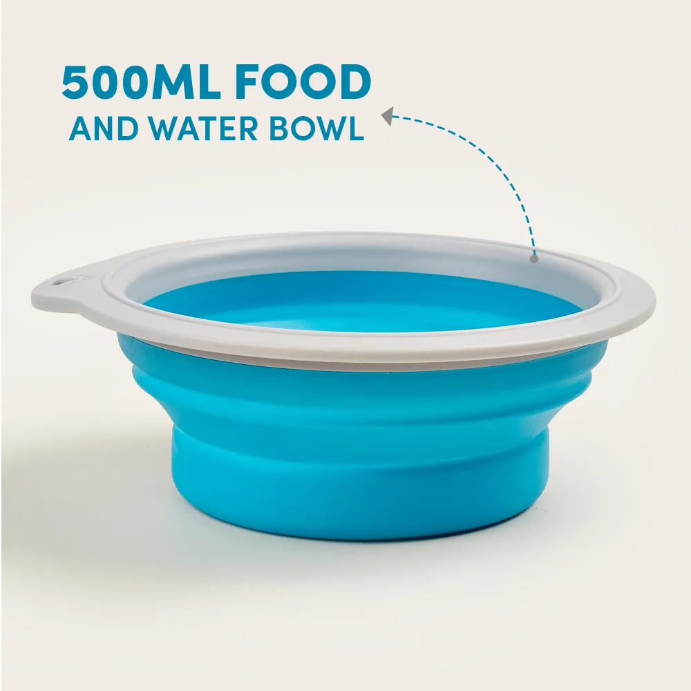 Fofos Collapsible Bowl for Dogs (Blue)