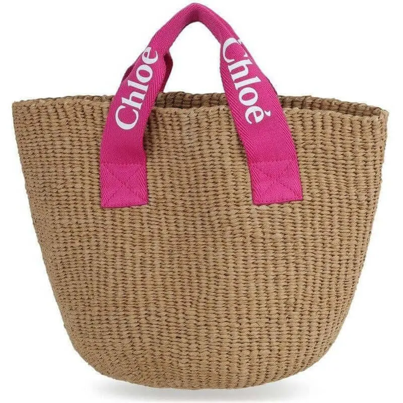 Girls Fuscia Pink Chloe Basket Bag