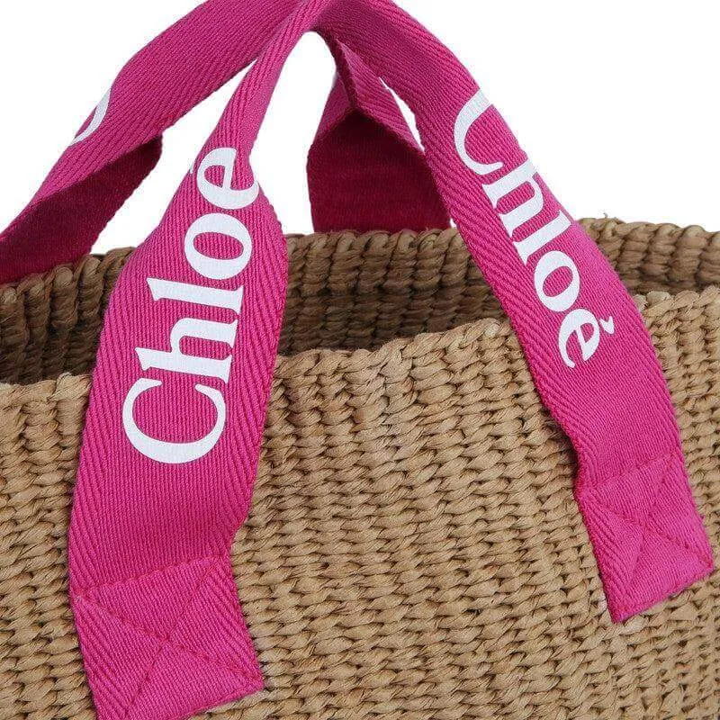 Girls Fuscia Pink Chloe Basket Bag