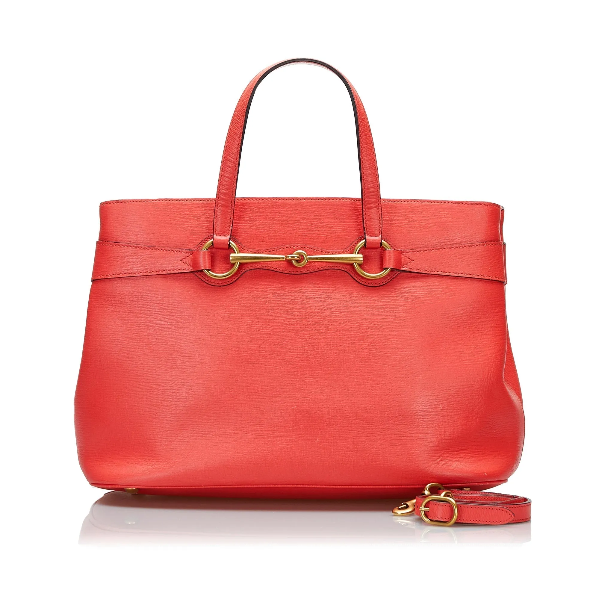 Gucci Bright Bit Orange Leather