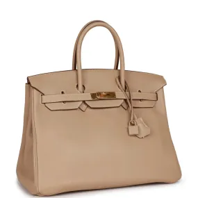 Hermes Birkin 35 Argile Swift Gold Hardware