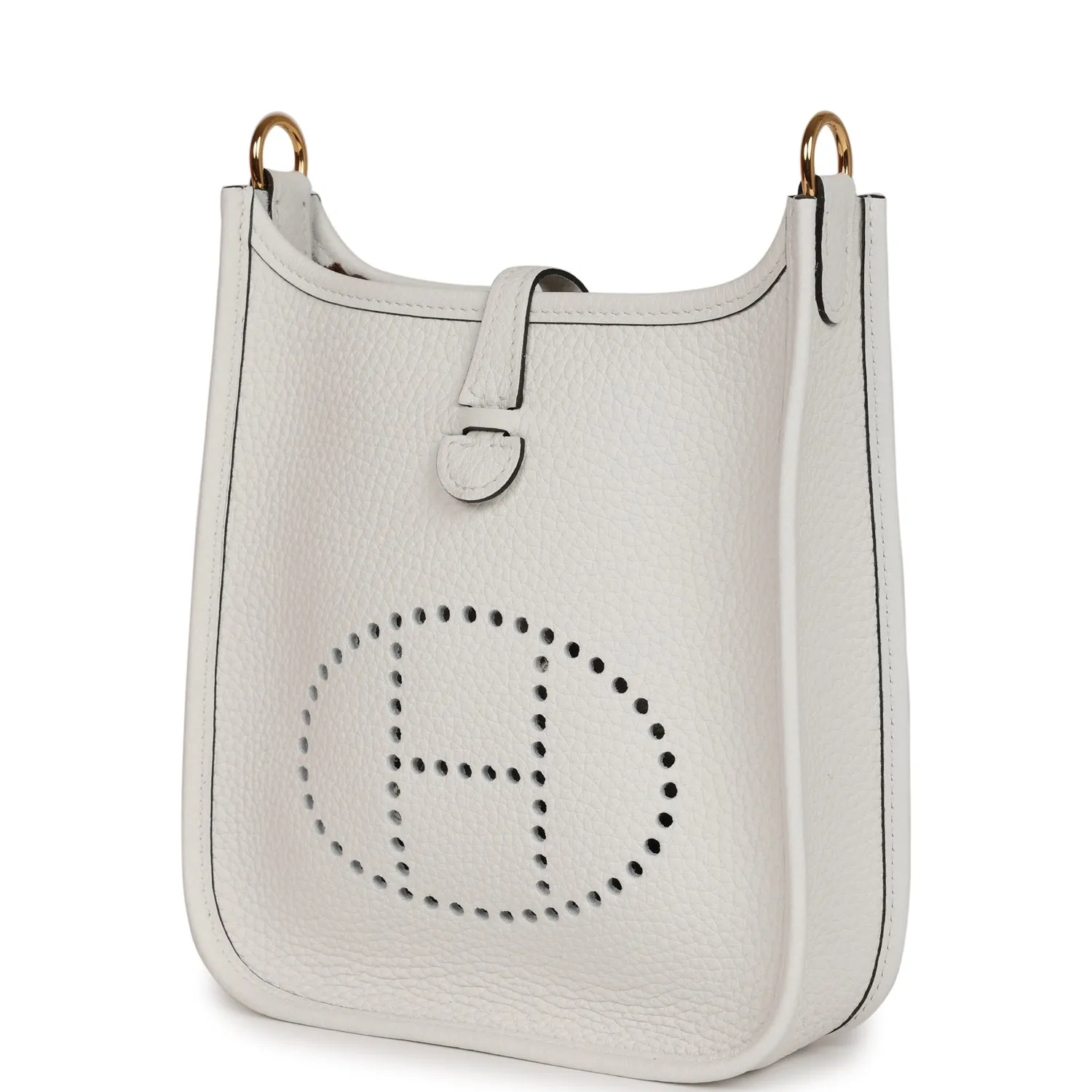 Hermes Evelyne TPM New White Clemence Gold Hardware