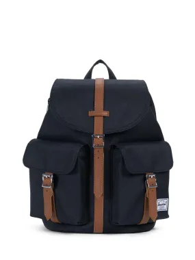 Herschel Dawson Backpack Black Tan Synthetic Leather 13L