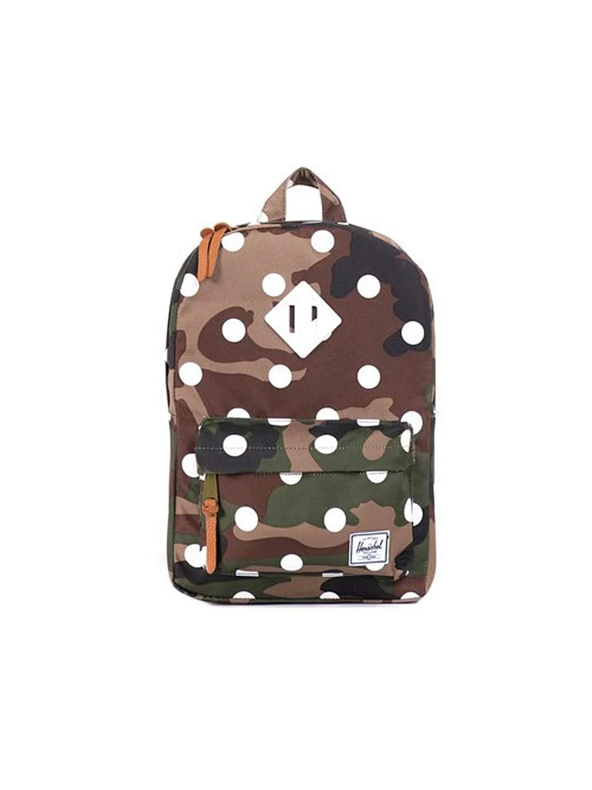 Herschel Heritage Woodland Camo/Polka Dot/White Rubber