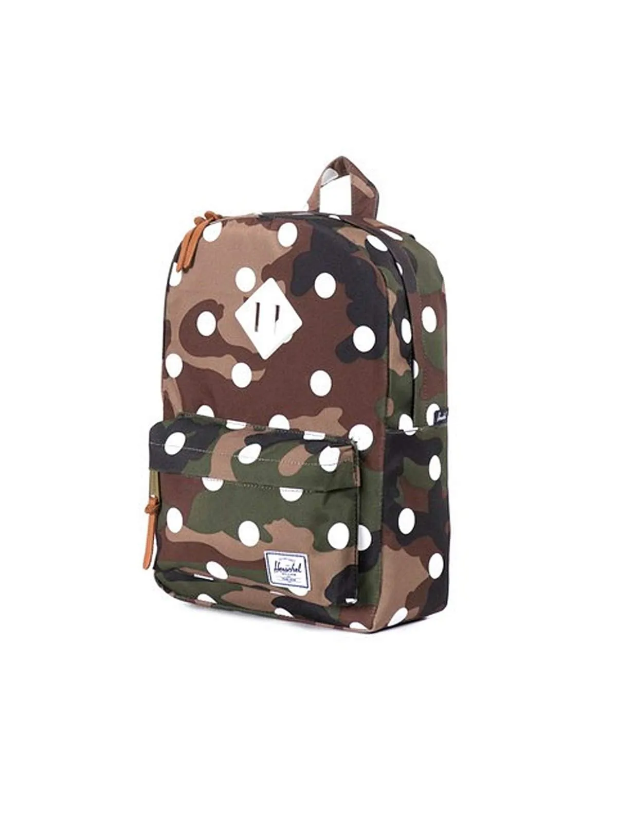 Herschel Heritage Woodland Camo/Polka Dot/White Rubber