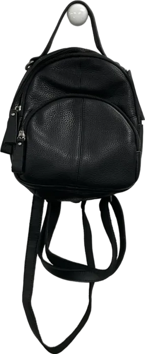 Jayley Black Luxury Leather Backpack One Size