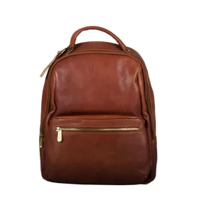 Katana Padded Brown Leather Backpack