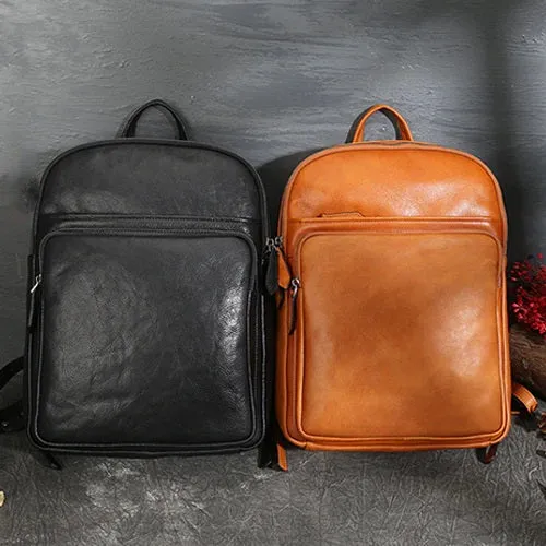 Leather Backpack for Men and Women