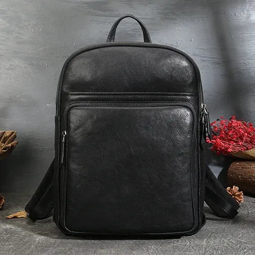 Leather Backpack for Men and Women