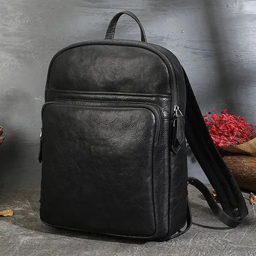 Leather Backpack for Men and Women