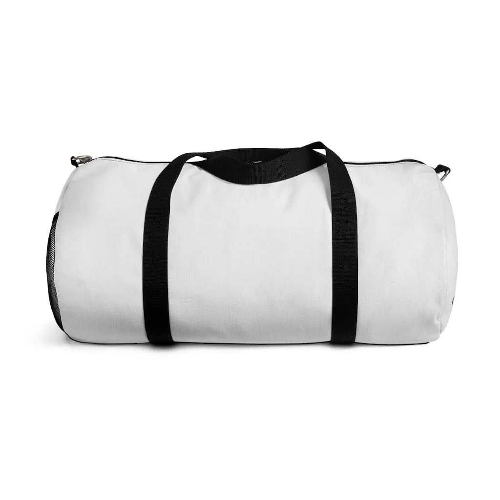 Lightweight Fikafuntimes Black Logo Print Duffel Bag