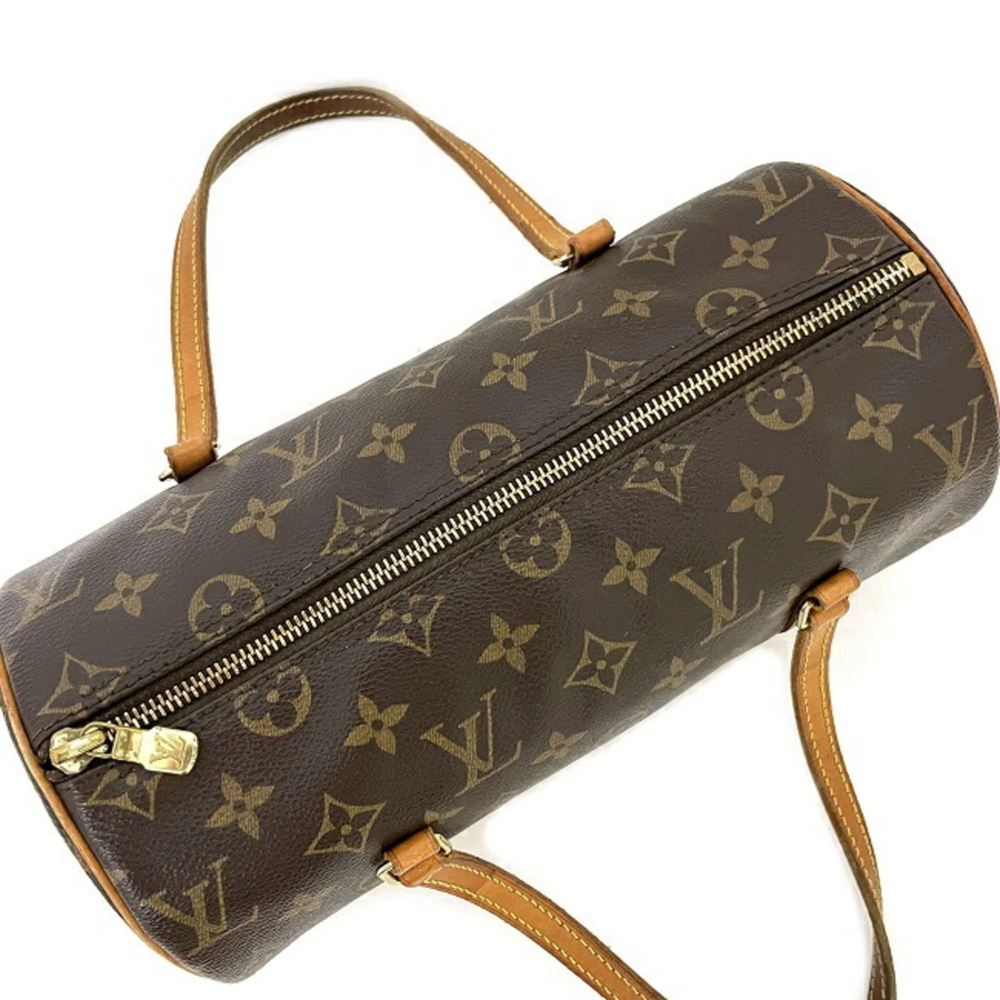 Louis Vuitton Boston Bag Papillon 26 Brown Monogram M51386 Canvas Leather DU0064 LOUIS VUITTON Handbag Women's Nume