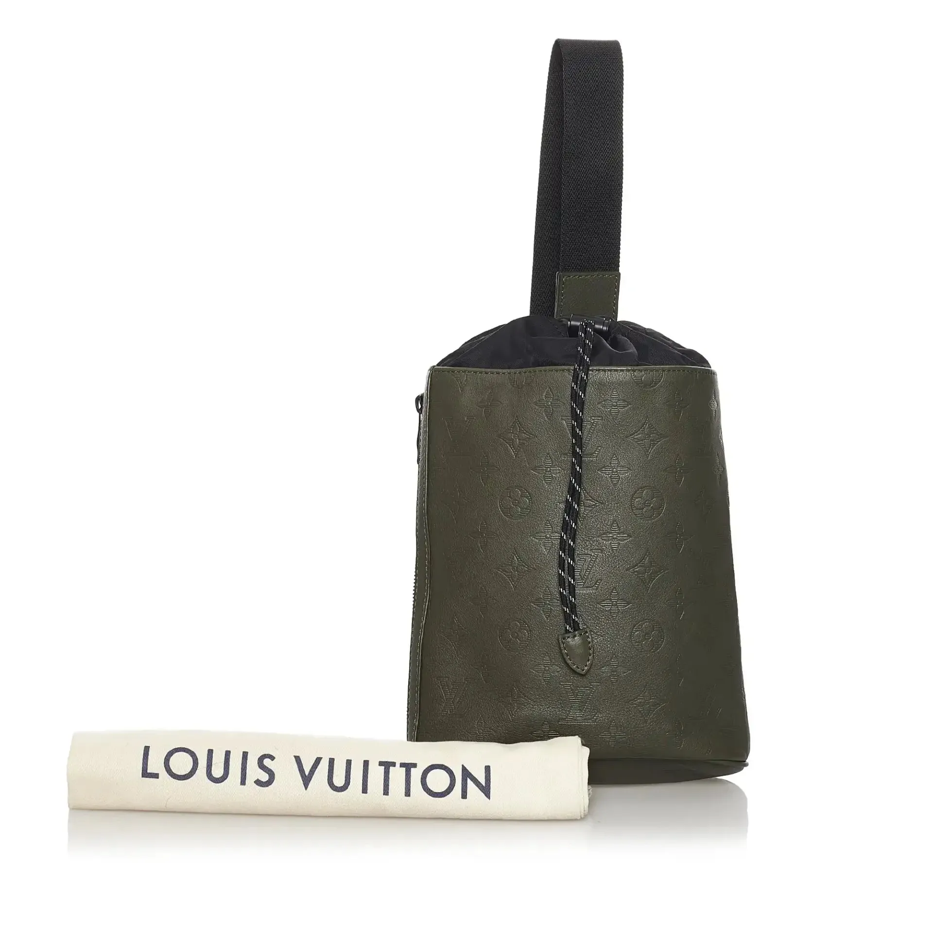 Louis Vuitton Chalk Sling Bag Green Monogram Leather