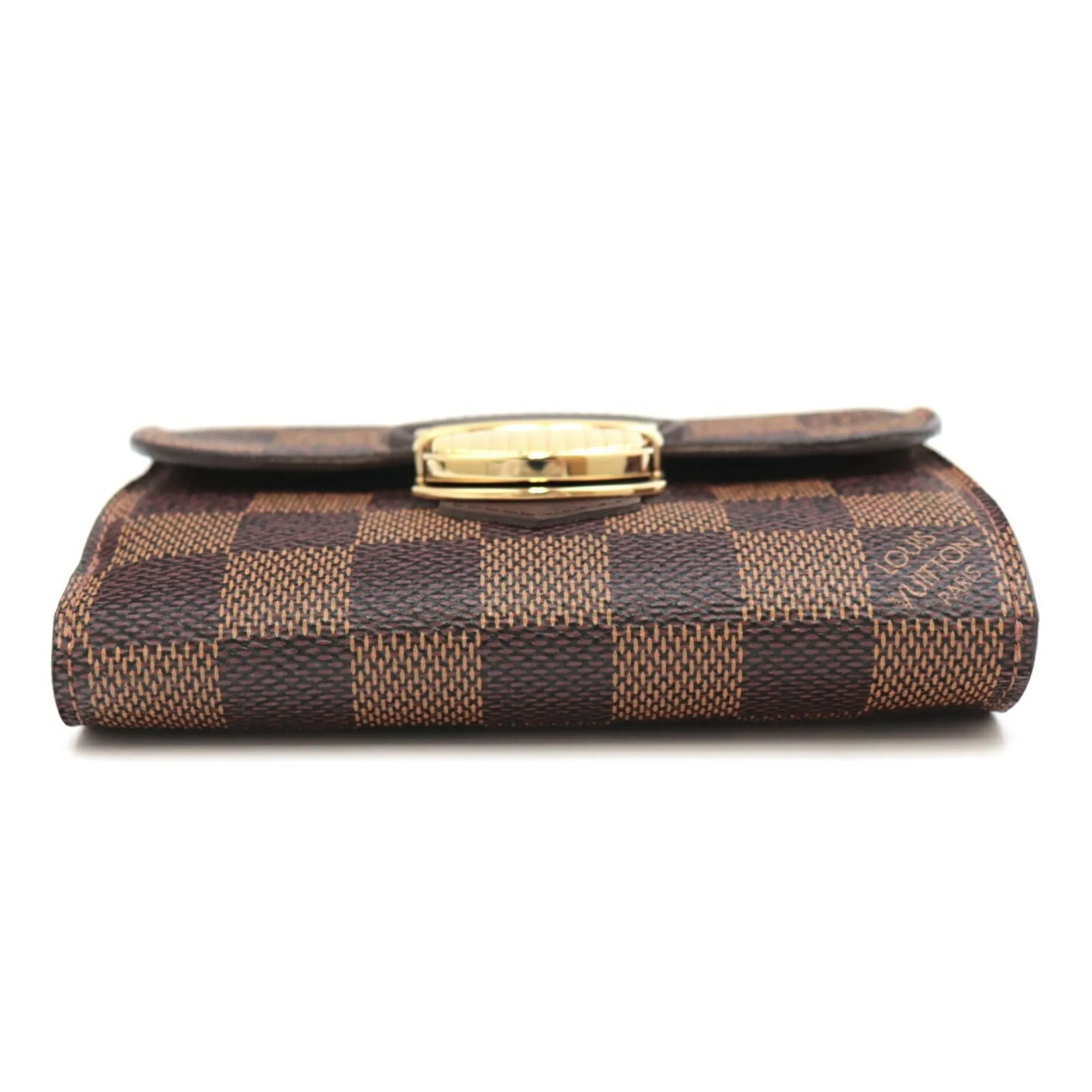 Louis Vuitton Damier Women's Damier Canvas Wallet (tri-fold) Brown