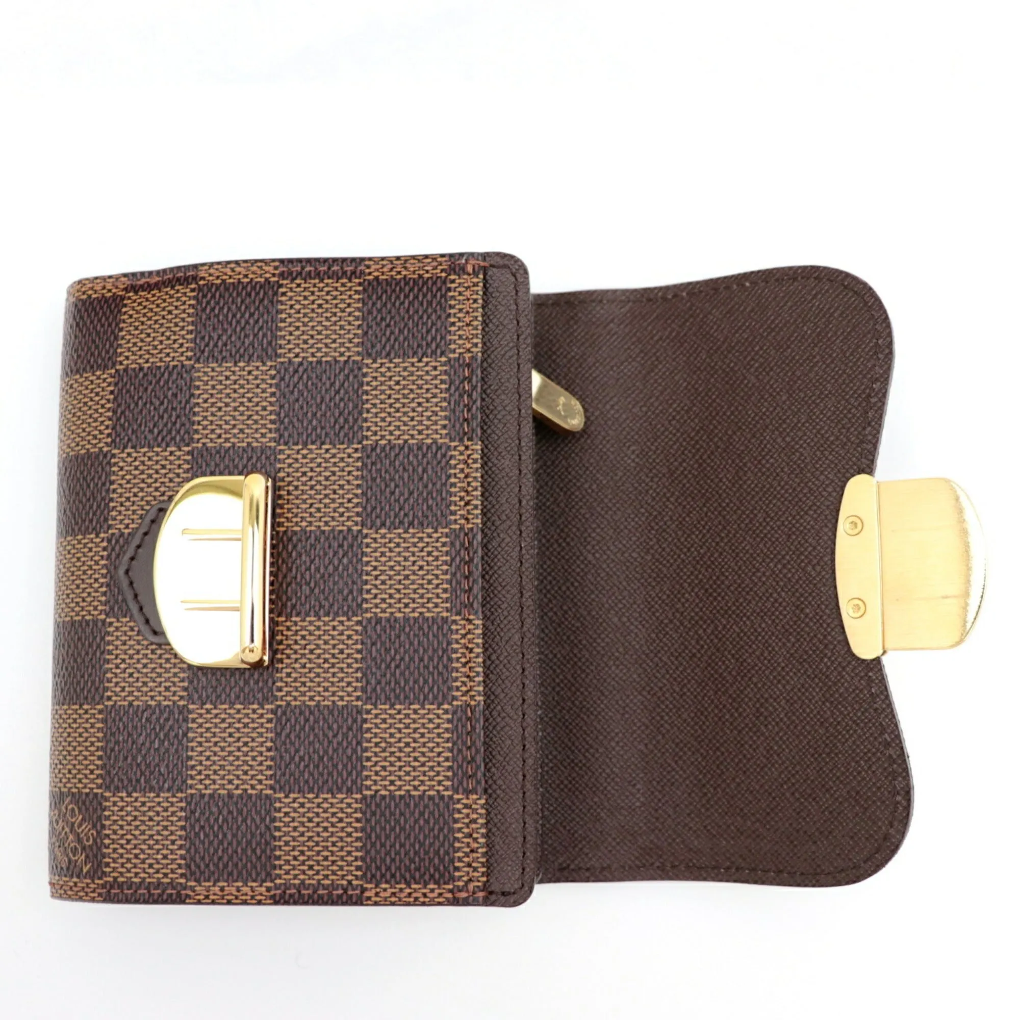 Louis Vuitton Damier Women's Damier Canvas Wallet (tri-fold) Brown