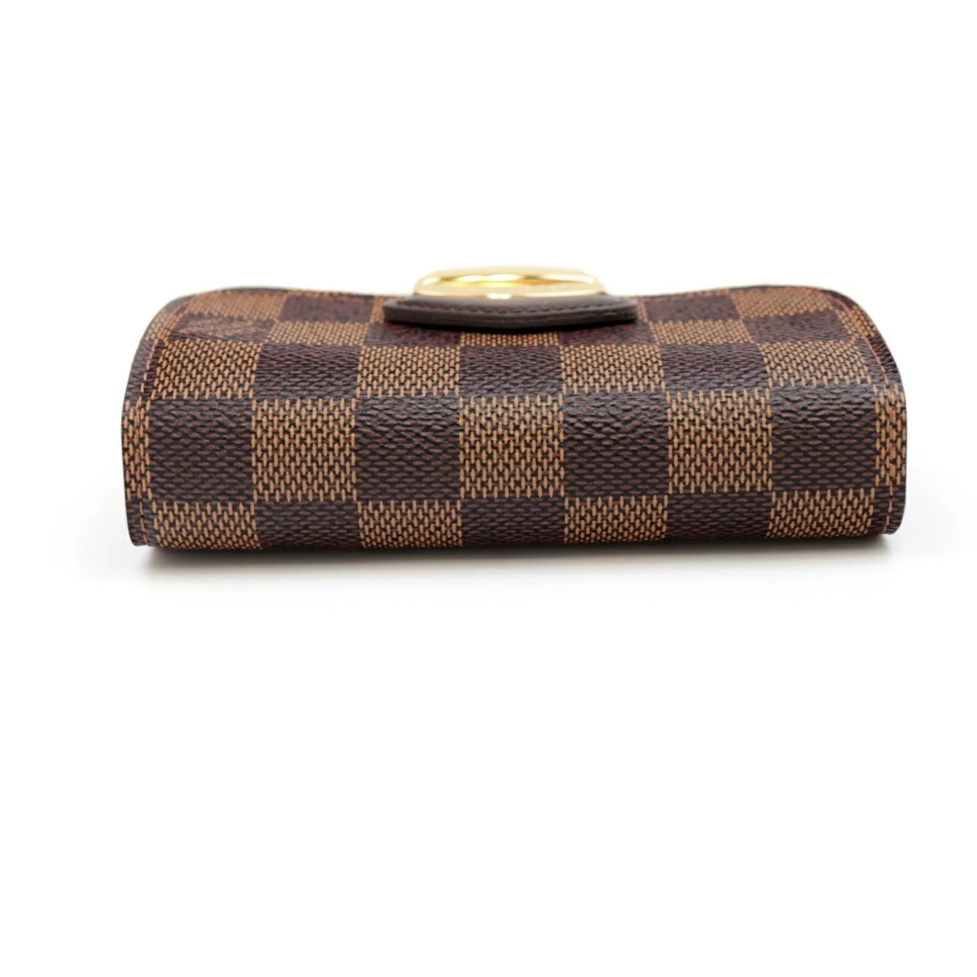 Louis Vuitton Damier Women's Damier Canvas Wallet (tri-fold) Brown