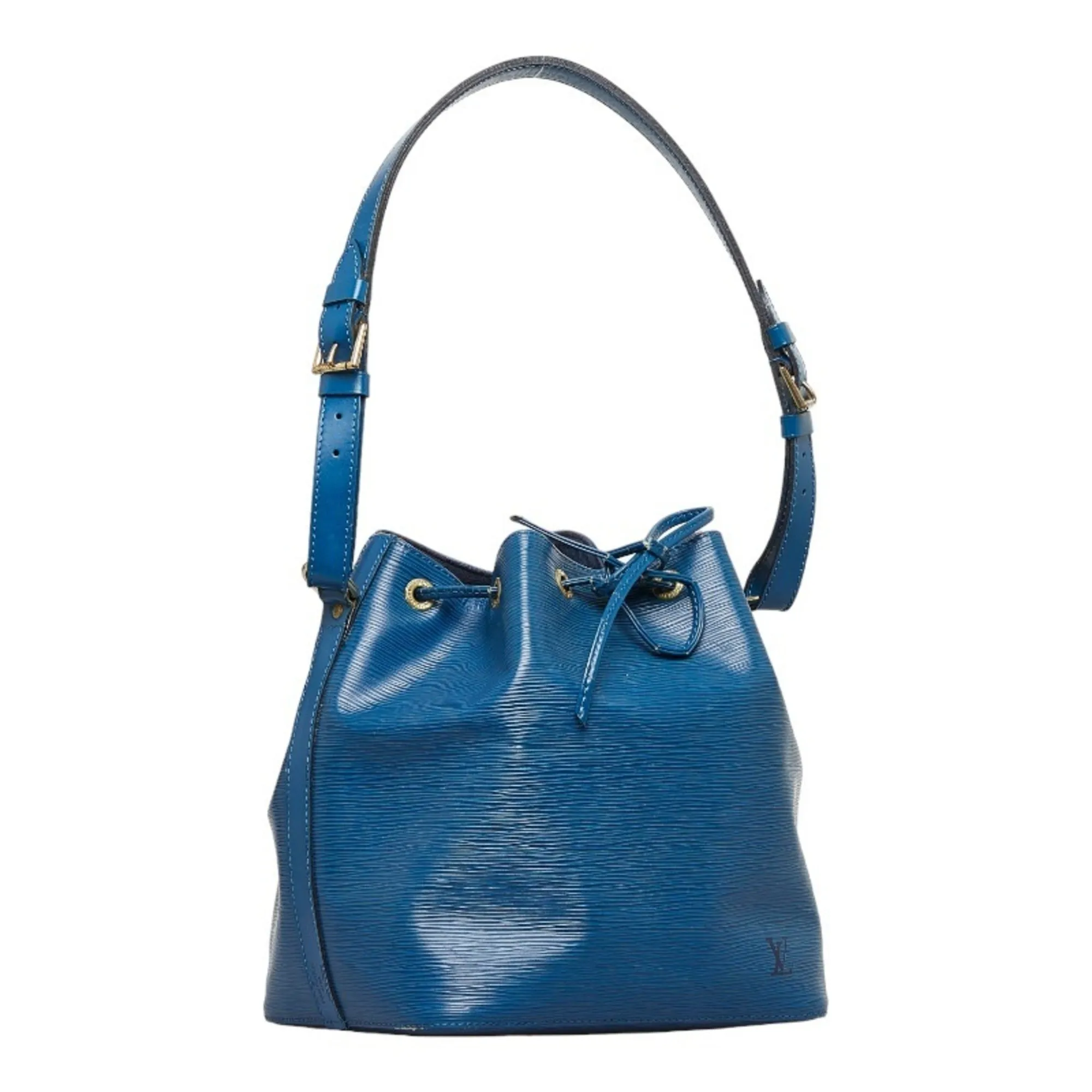 LOUIS VUITTON Epi Petinoe Shoulder Bag M44105 Toledo Blue Leather Women's