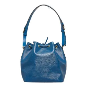 LOUIS VUITTON Epi Petinoe Shoulder Bag M44105 Toledo Blue Leather Women's