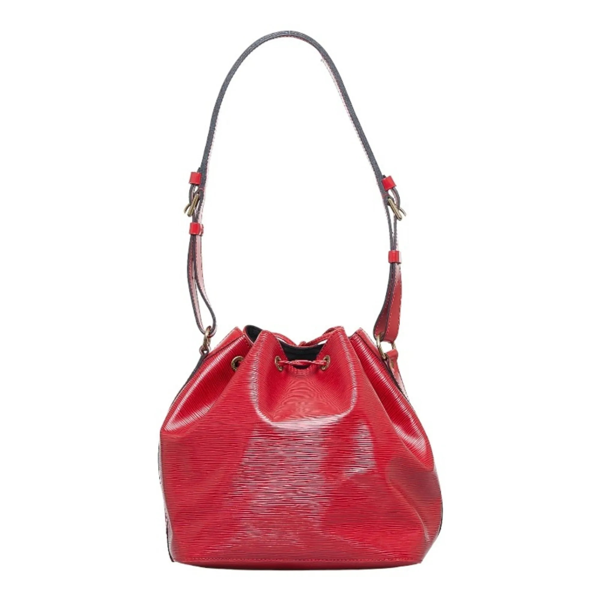 LOUIS VUITTON Epi Petinoe Shoulder Bag M44107 Castilian Red Leather Women's