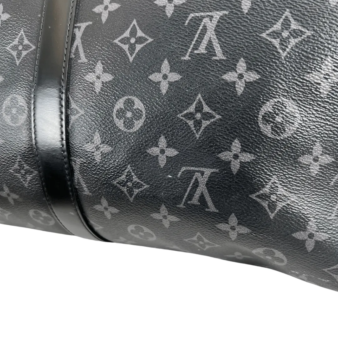 Louis Vuitton Monogram Eclipse Keepall Bandouliere 55