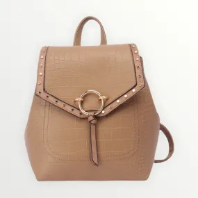 Luna leather backpack - Beige