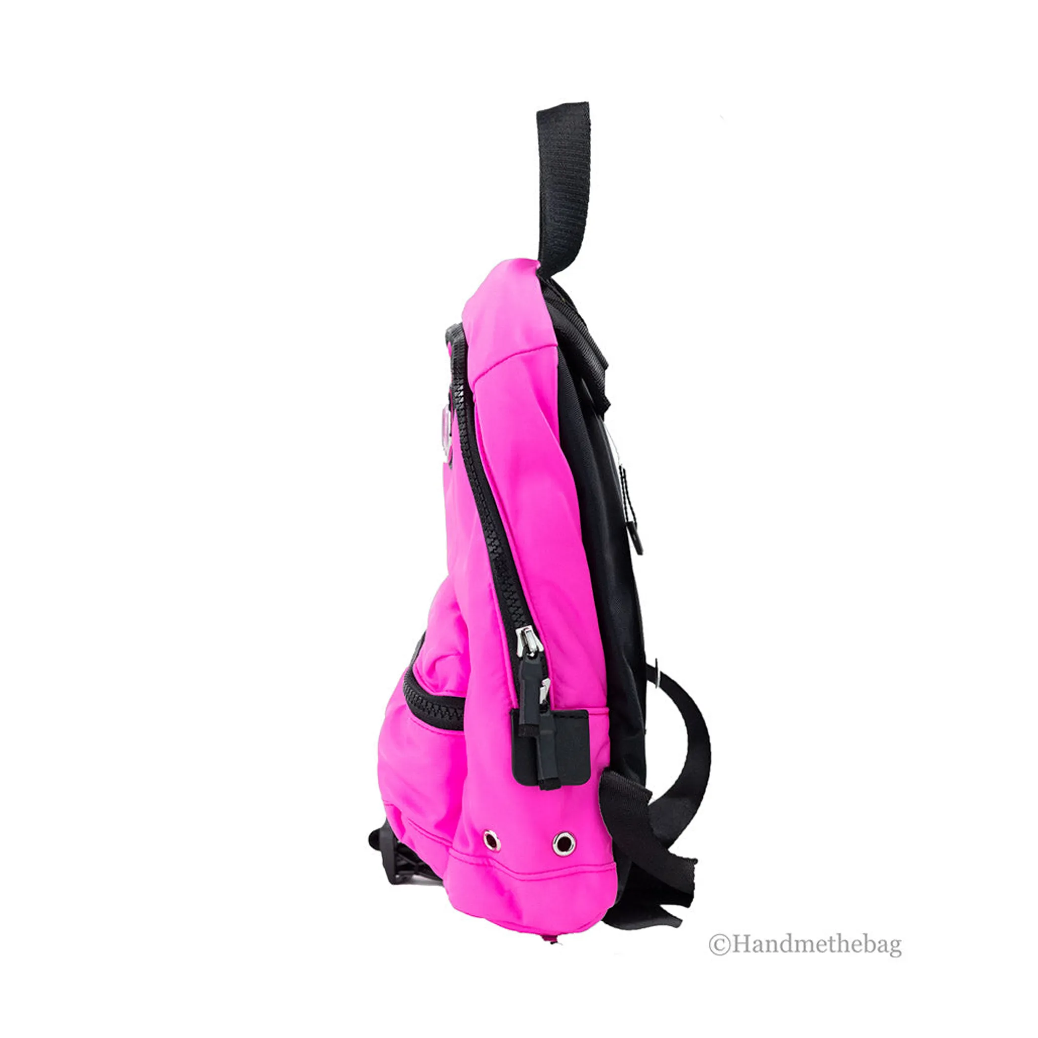 Marc Jacobs Small Neon Fuchsia Nylon Backpack