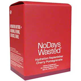 No Days Wasted Hydration Replenisher Sticks in Cherry Pomegranate Flavor (Pack of 15 - 0.32oz)