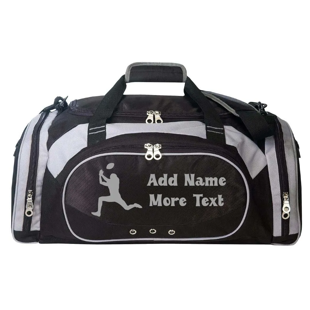 Personalized Deluxe Sports Duffel Bag for Kids and Adults - Football