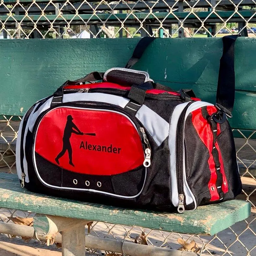 Personalized Deluxe Sports Duffel Bag for Kids and Adults - Football